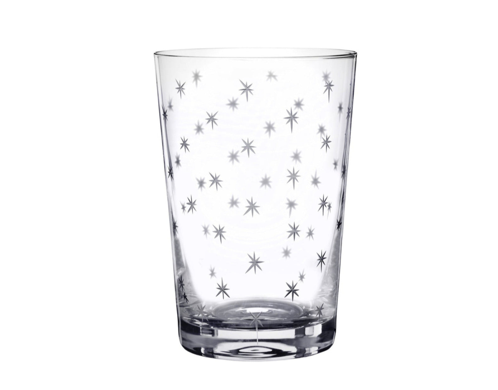 Crystal Tumblers with Stars Design (Set of 6)