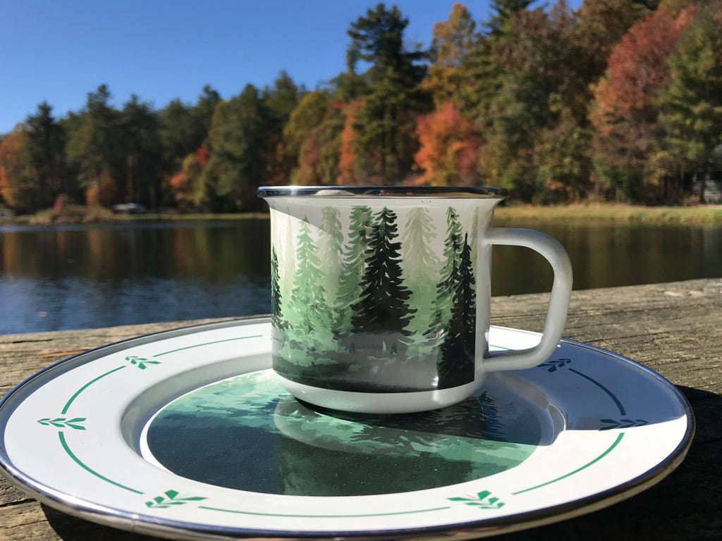 Sandwich Plates in Forest Glen, Set of 4