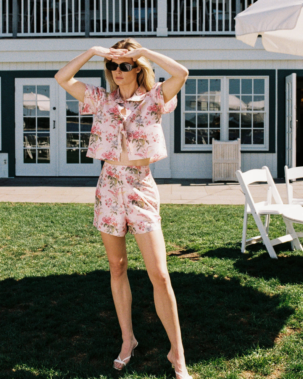 Cadence Top in Blush Floral