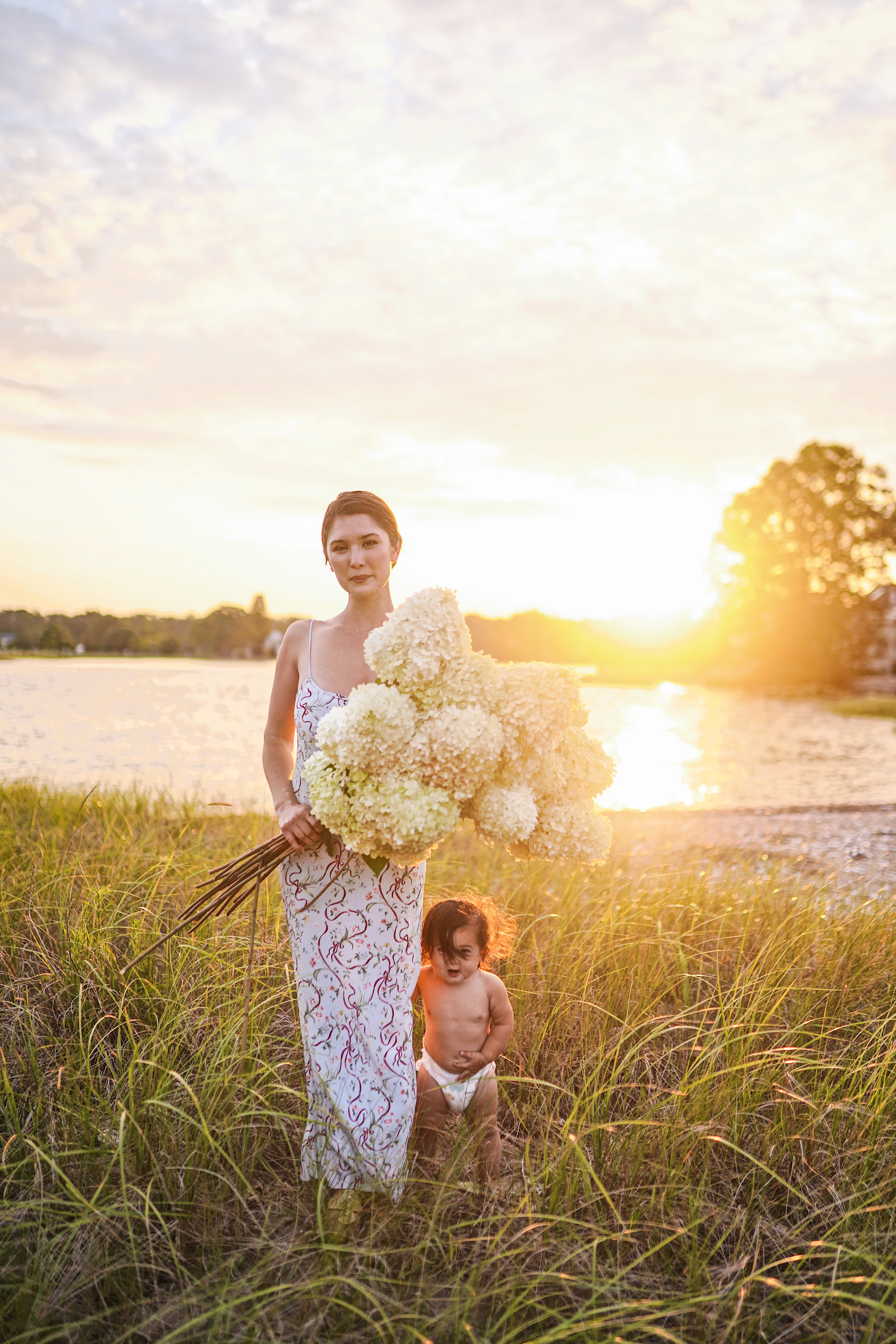 Riley Sheehey x Refine: The Carolyn Slip Dress in Pale Blue