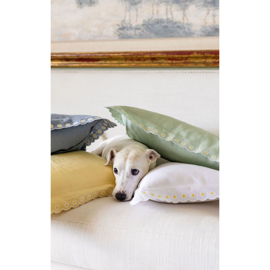 Daisy Boudoir Sham in Celadon