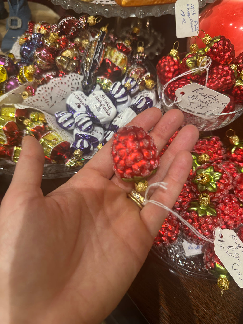Large Raspberry Ornaments
