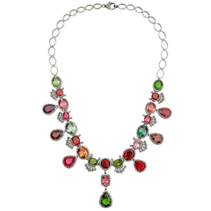 Sanya Multicolor Gemstones Necklace