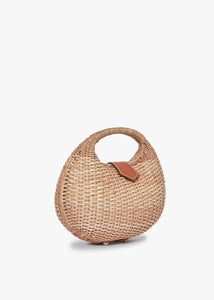 Ines Wicker Straw Basket Bag