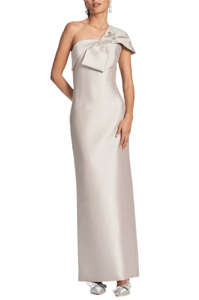 pewter formal dress Sachin & Babi Ines Column Gown
