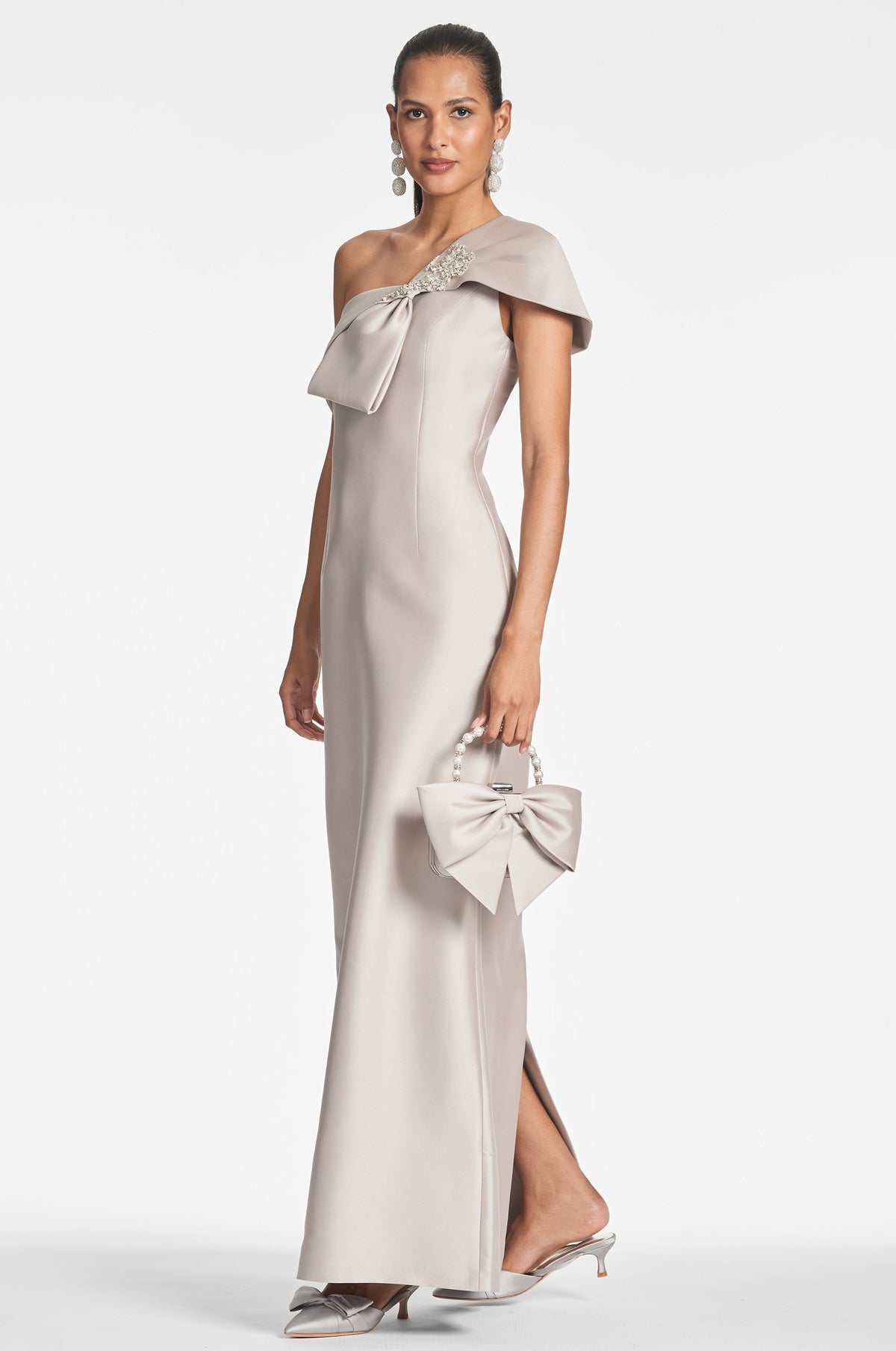 Ines Gown in Frosty Pewter