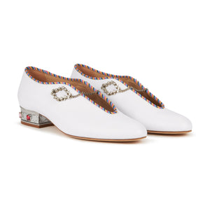 Iris Slip-On Oxford in White