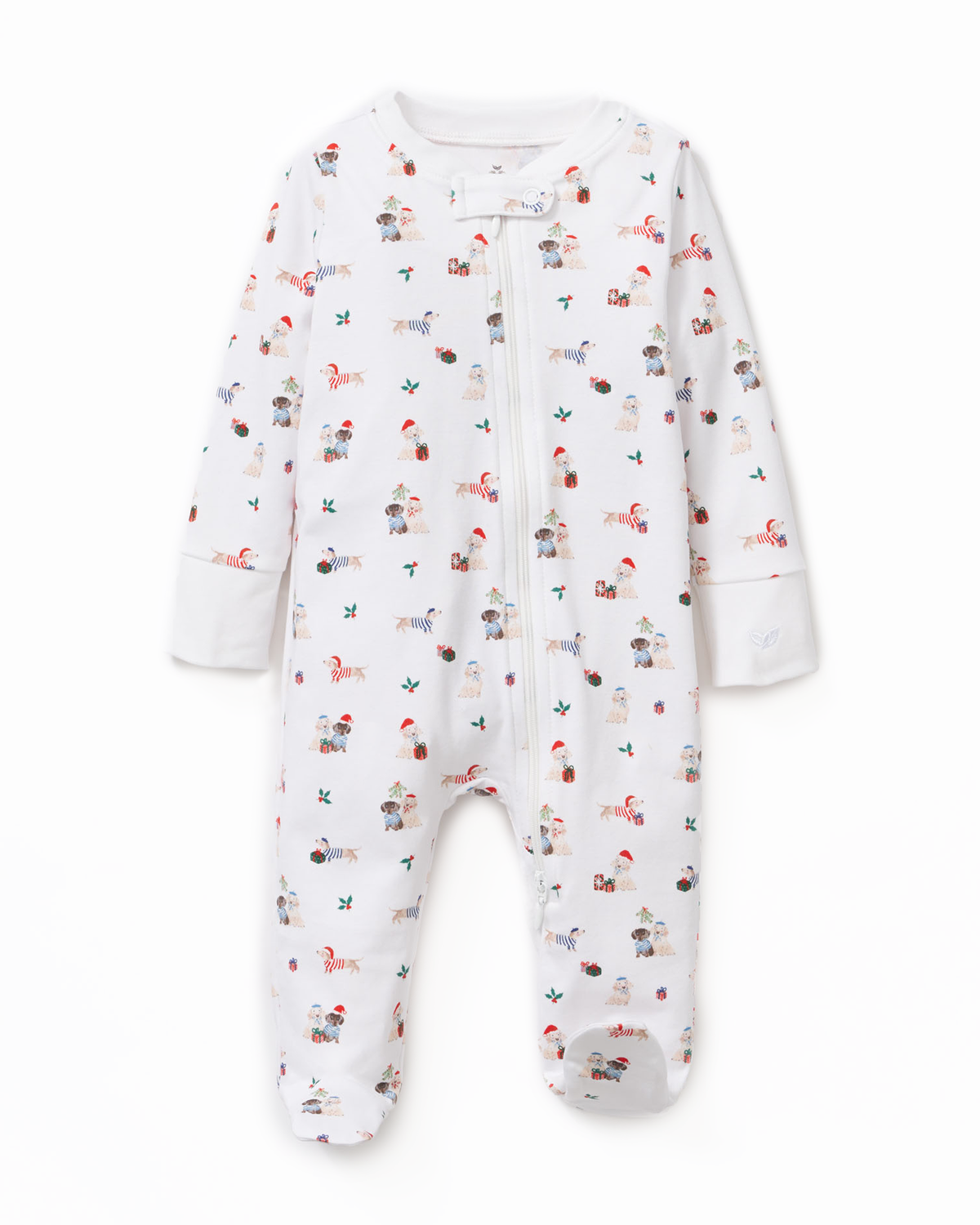 Baby’s Pima Romper in Woof de Noël