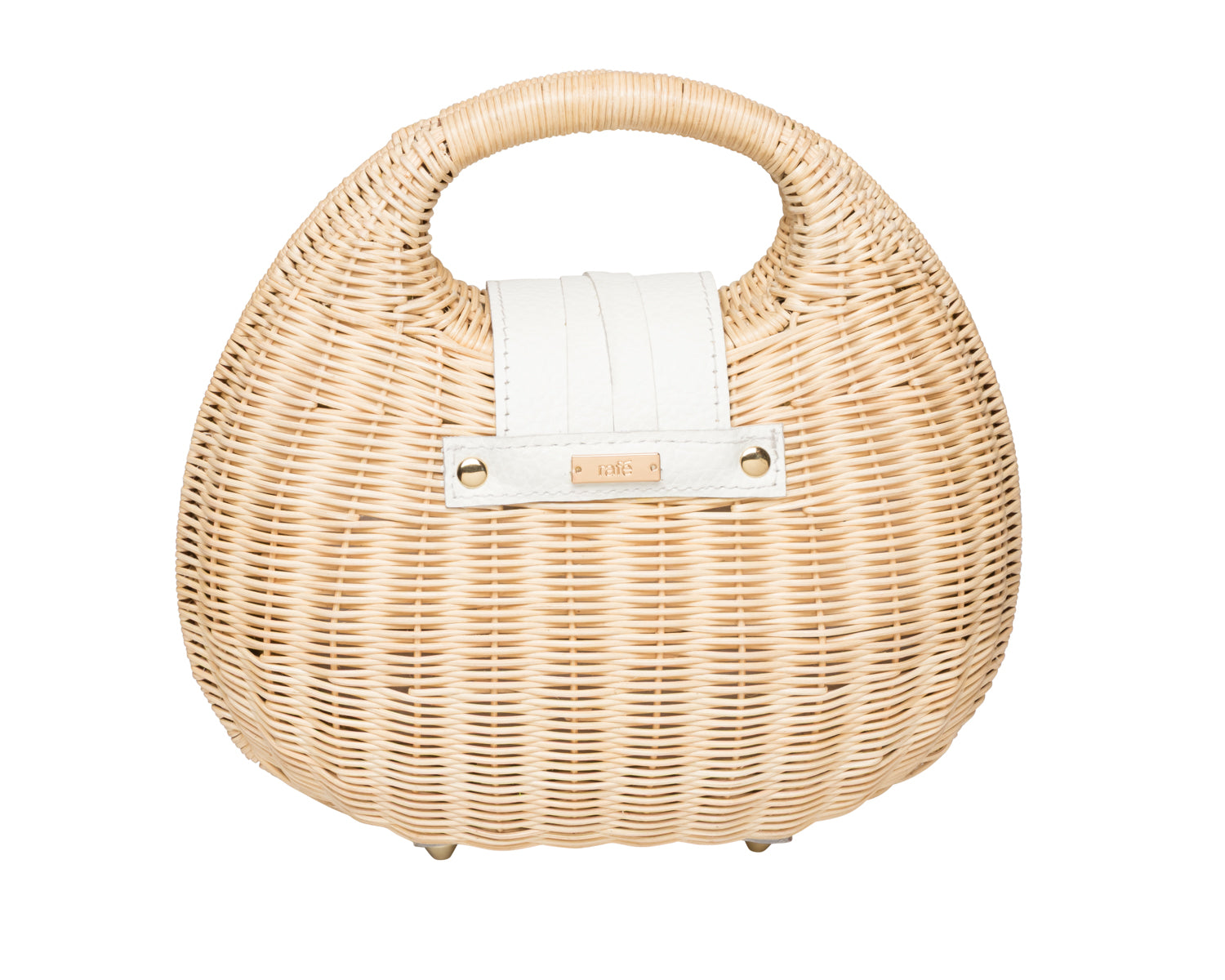 Isi Clutch in Natural/White