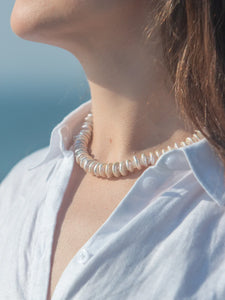 Isla Necklace in White