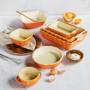 Italian Bakers Orange Medium Rectangular Bakers