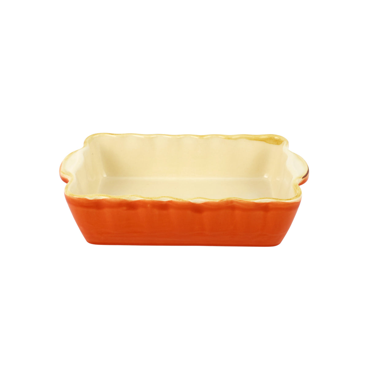 Italian Bakers Orange Small Rectangular Bakers