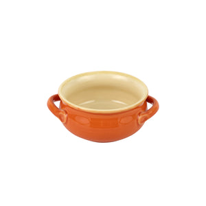 Italian Bakers Orange Small Handled Round Bakers