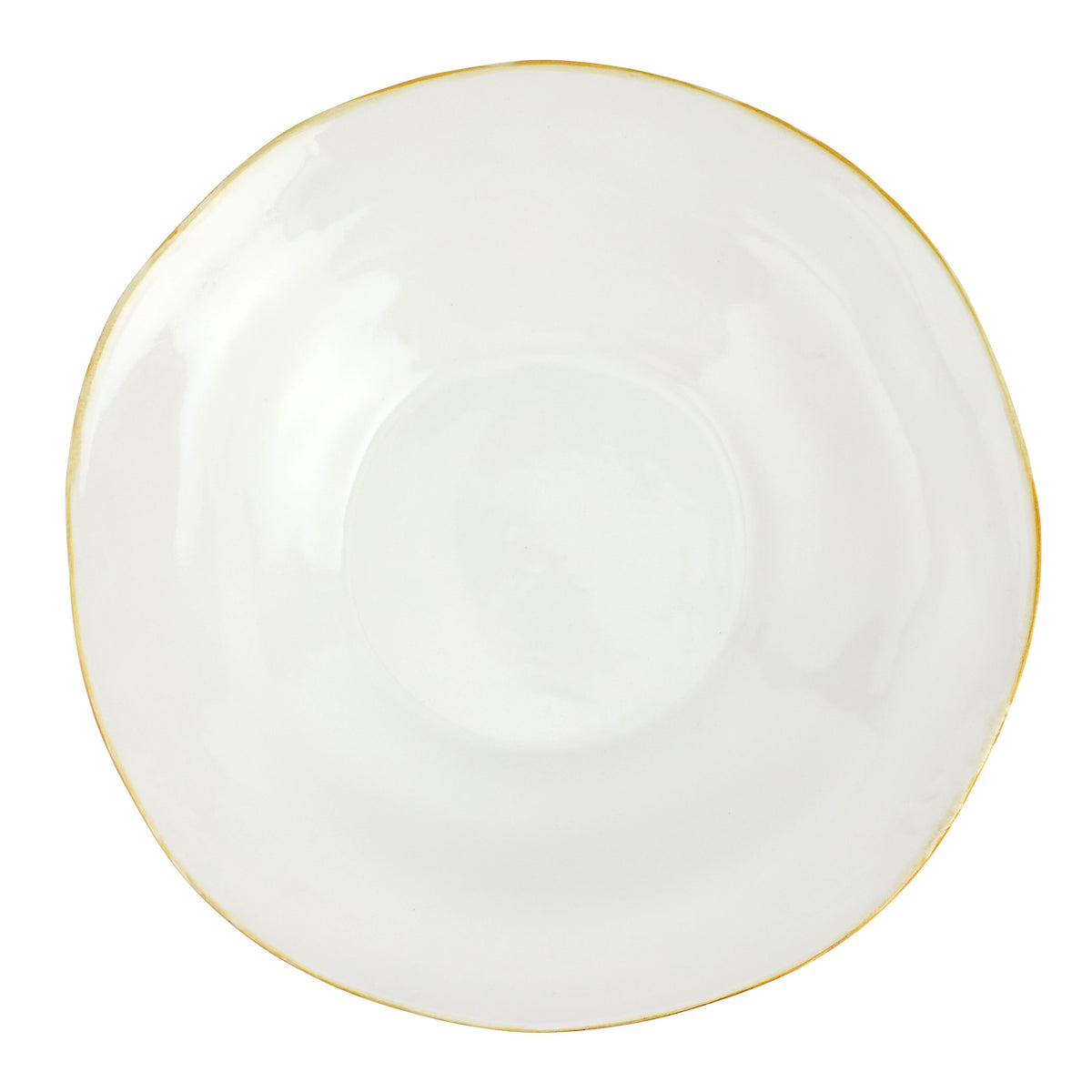 Italian Kitchen White Large Shallow Bowl