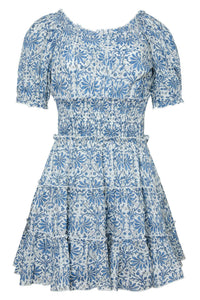 Ibiza Mini Dress in Blue