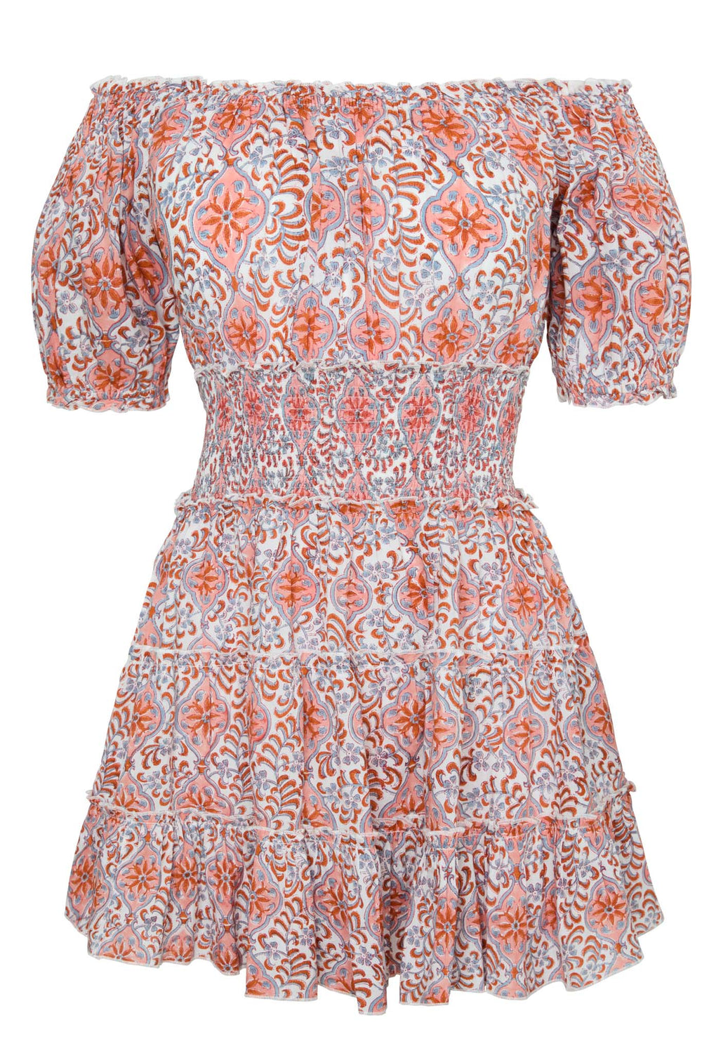 Ibiza Mini Dress in Pink/Orange