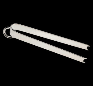 Vertigo Silver-plated Ice Tongs