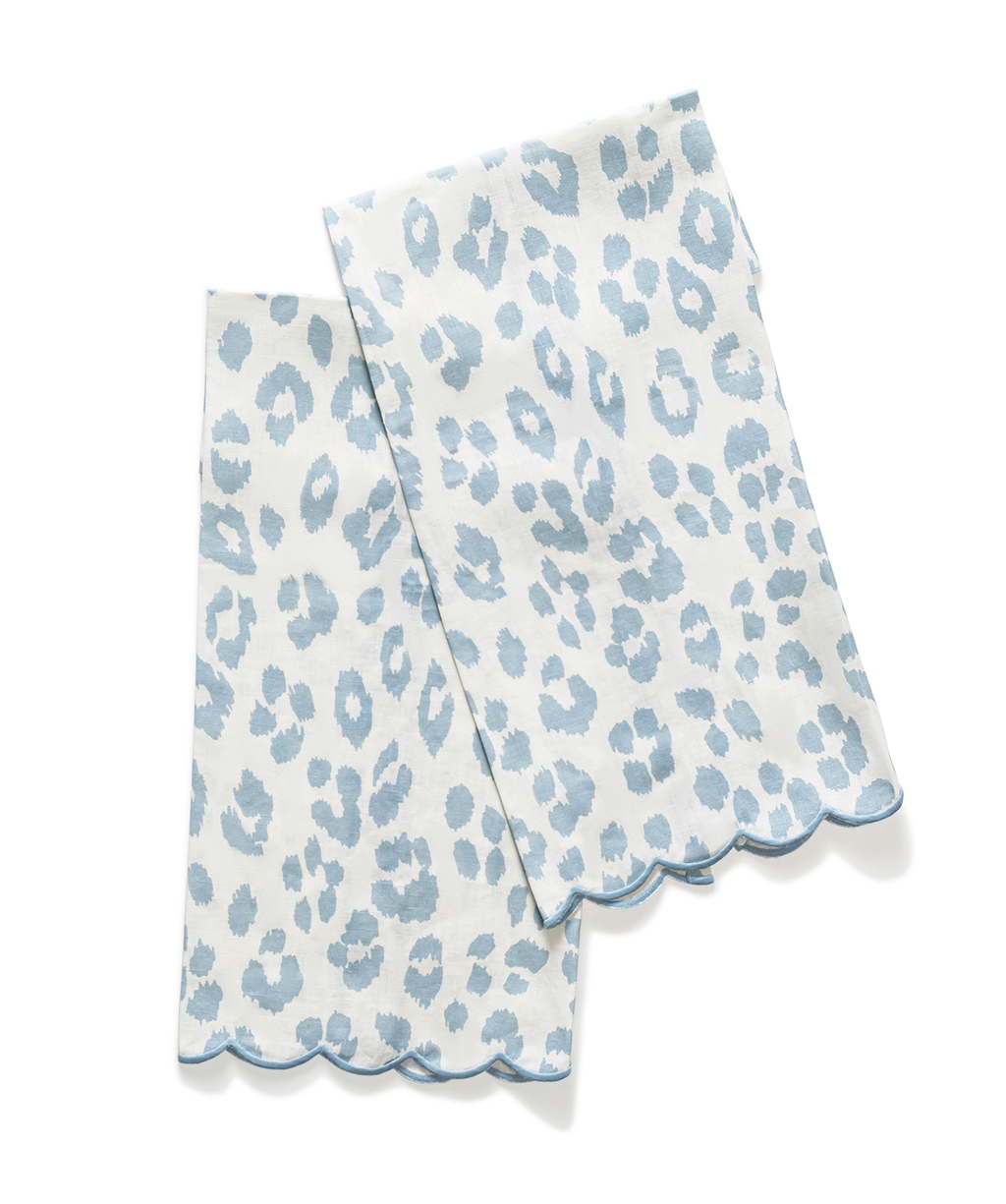 Matouk Schumacher Iconic Leopard Guest Towels, Set of 2