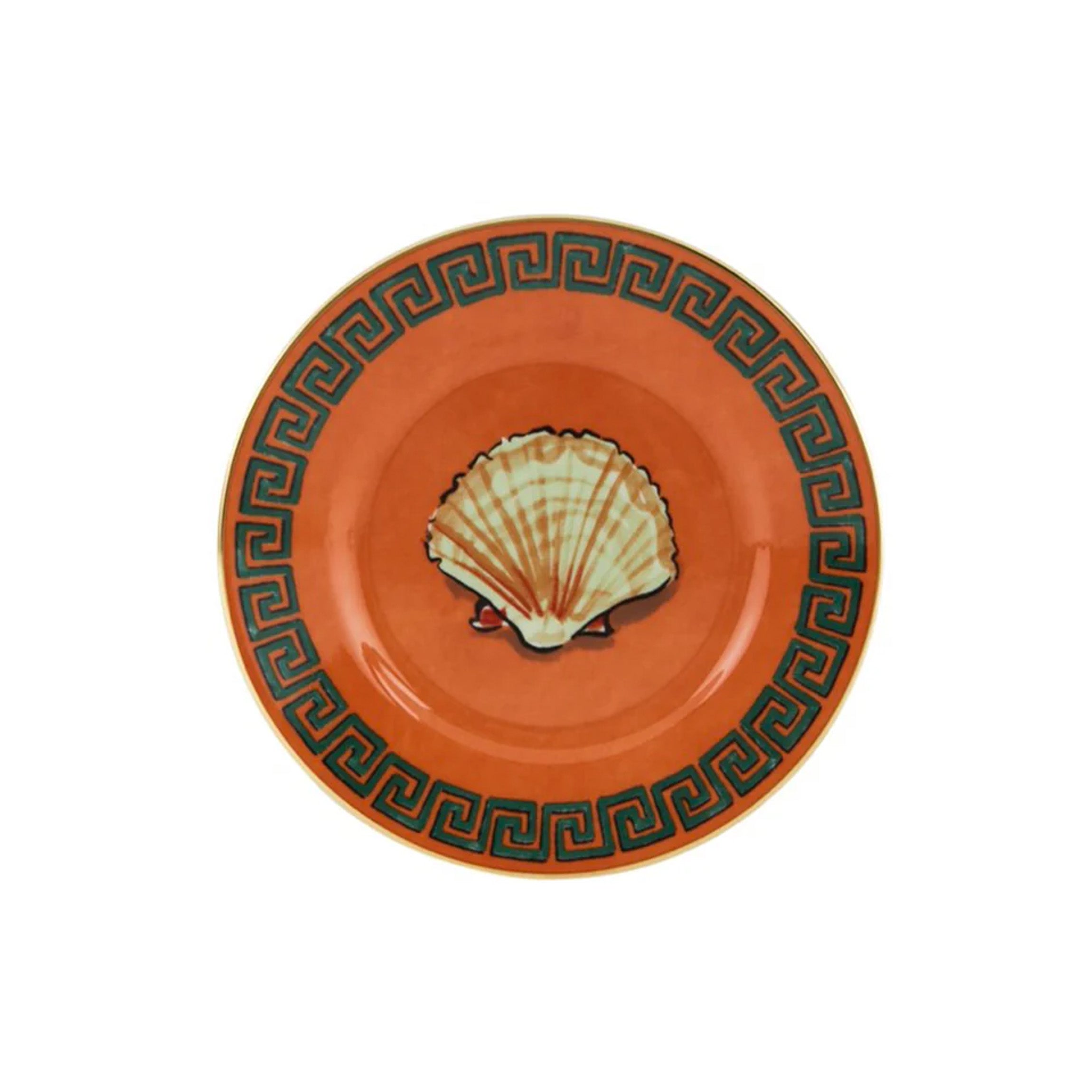 Il Viaggio Di Nettuno Bread Plate in Rock Orange