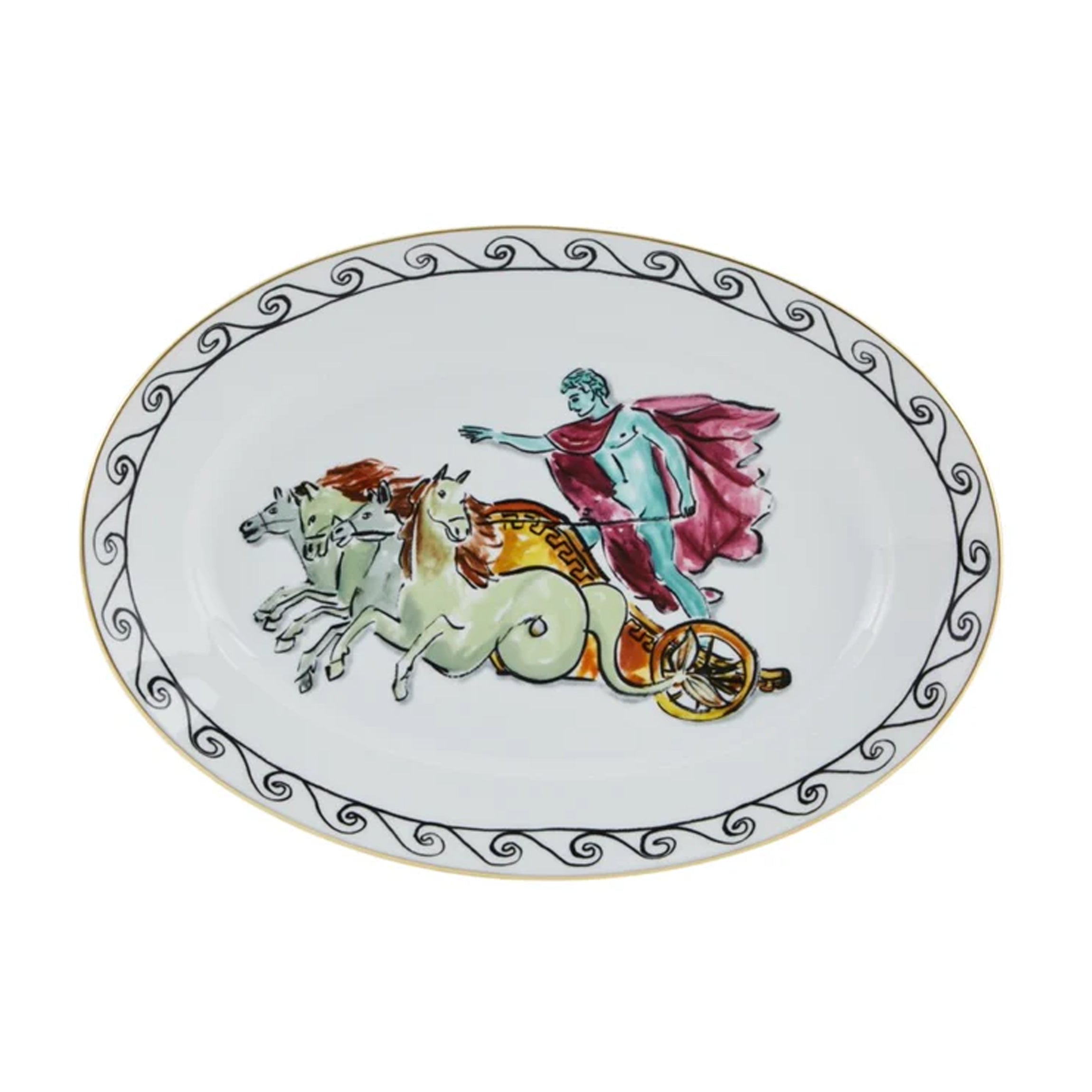 Il Viaggio Di Nettuno Chariot Oval Platter