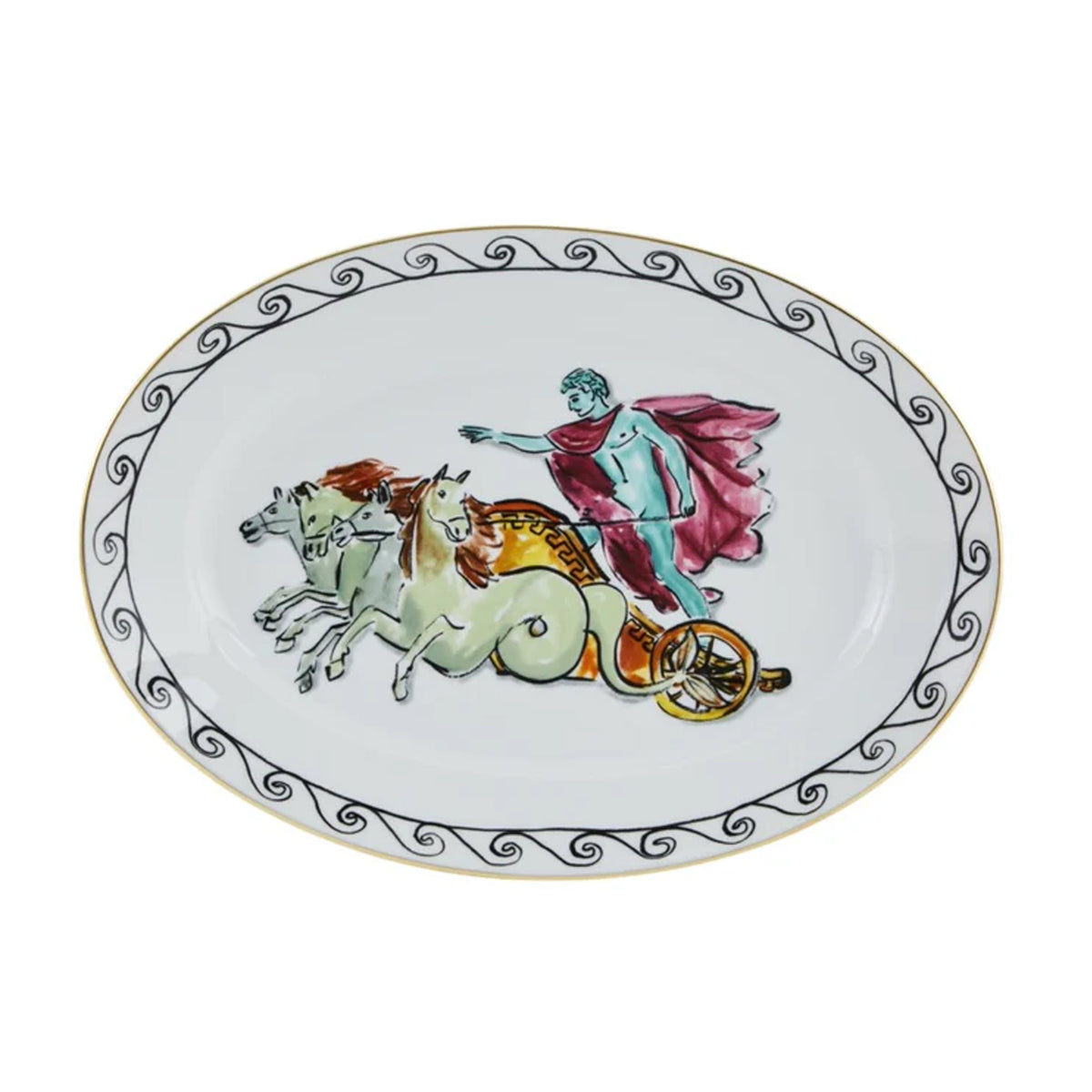 Il Viaggio Di Nettuno Chariot Oval Platter