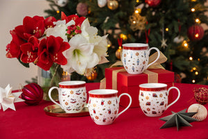 Toys Delight Anniversary Mugs in Multi, Set of 4
