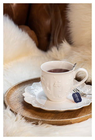 Toys Delight Royal Classic Saucer for Coffee/Tea Cup in White