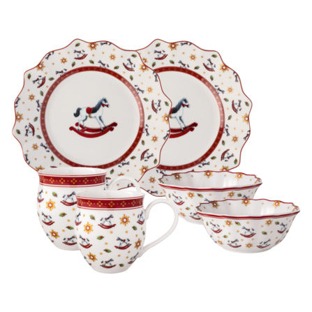 Toys Delight Breakfast Set for 2 in Rocking Horse