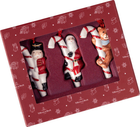 Nostalgic Ornaments Candy Cane Ornaments in Multi, Set of 3