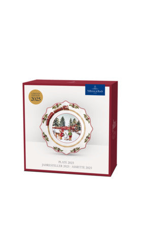 Annual Christmas Edition Salad Plate in Multi