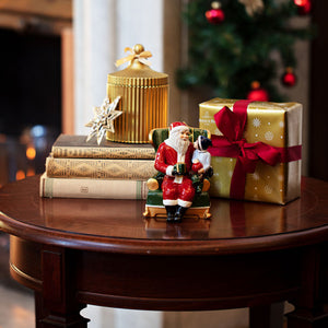 Christmas Toys Santa on Armchair in Multi