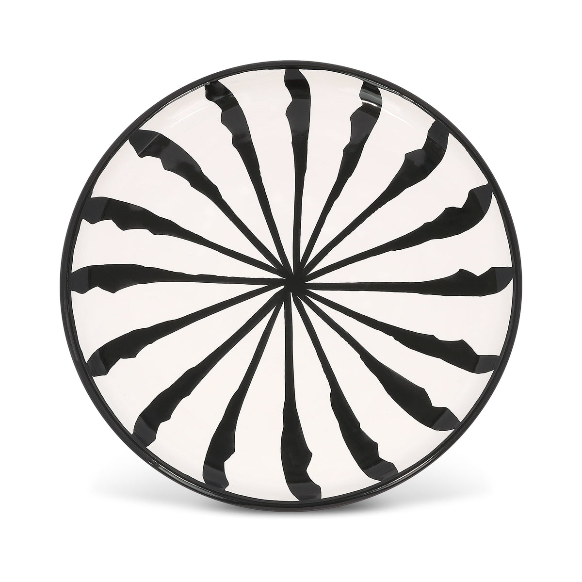 Salad Plate With Candy Cane Stripes