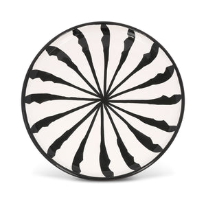 Salad Plate With Candy Cane Stripes