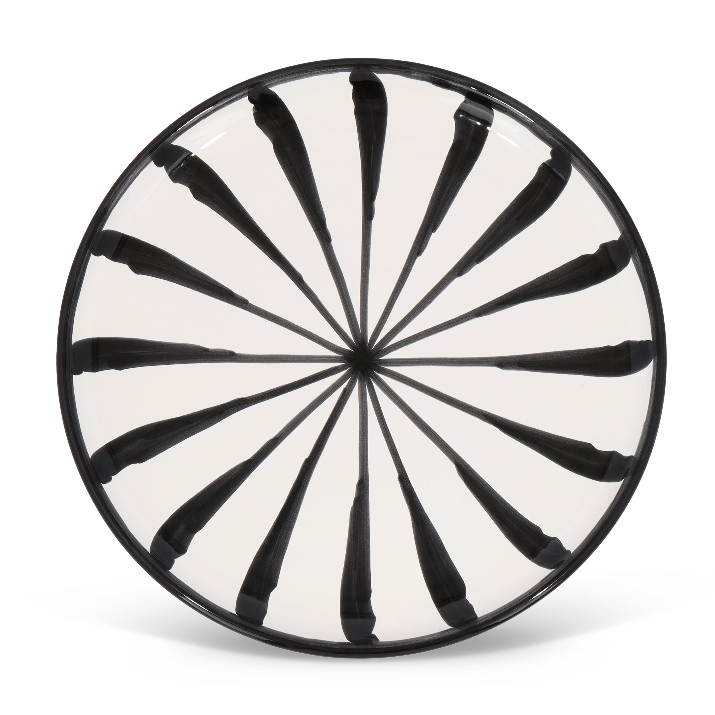 Dinner Plate With Candy Cane Stripes