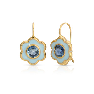 Enamel Flower Earrings