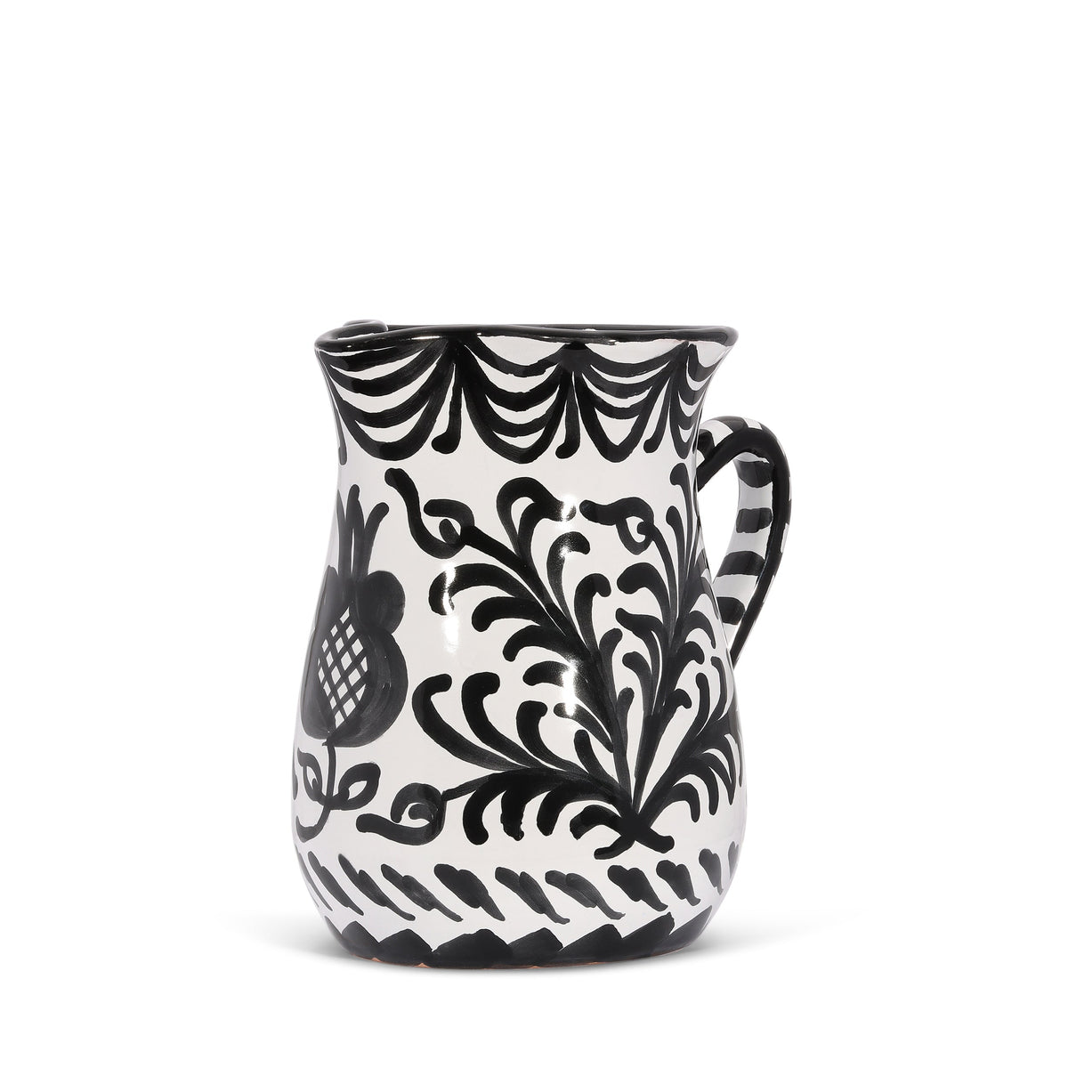 Small Pitcher With Hand Painted Designs