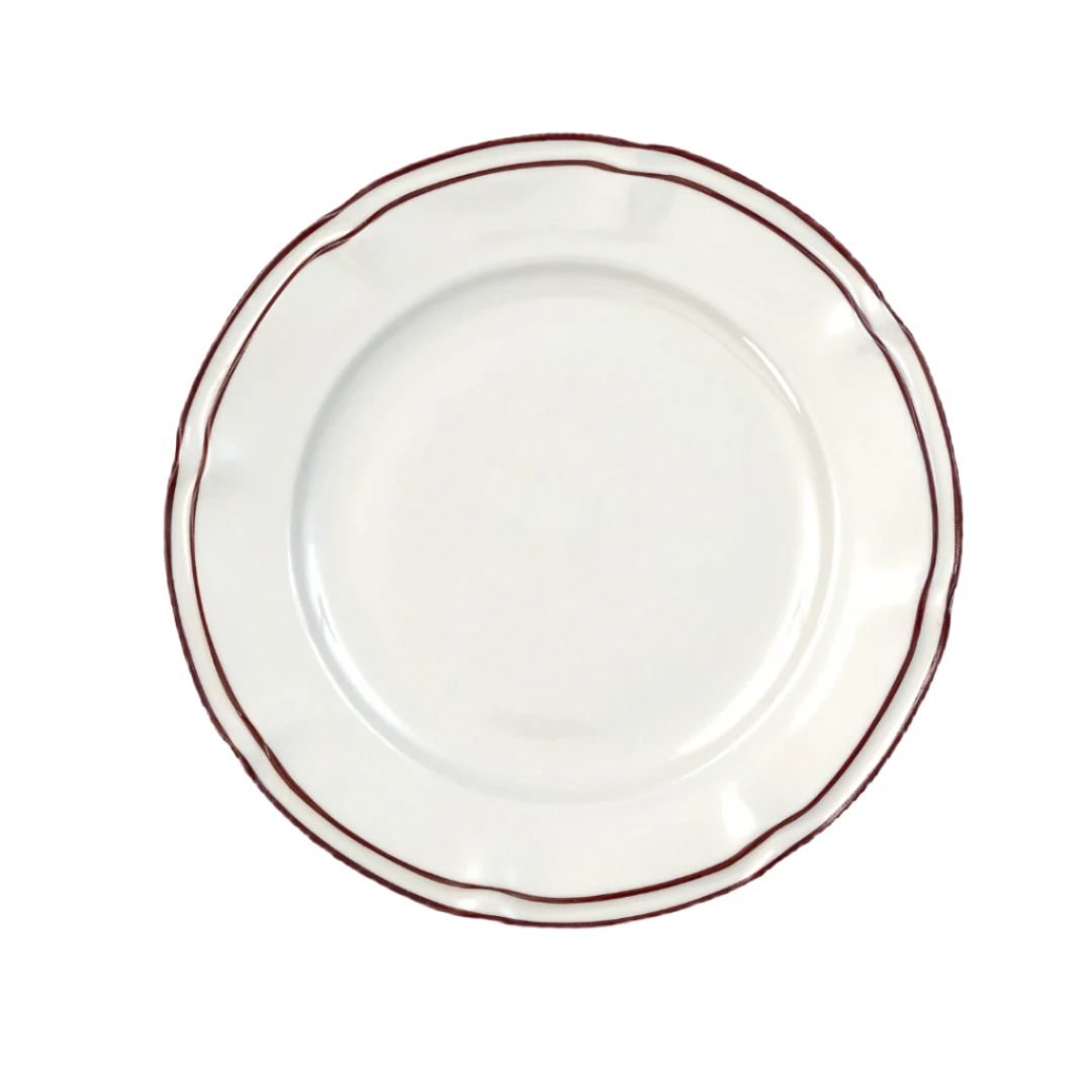 Provence Burgundy Dinner Plate, Set of 4