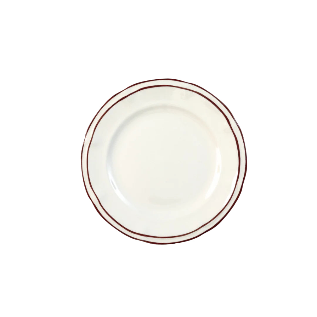 Provence Burgundy Starter Plate, Set of 4