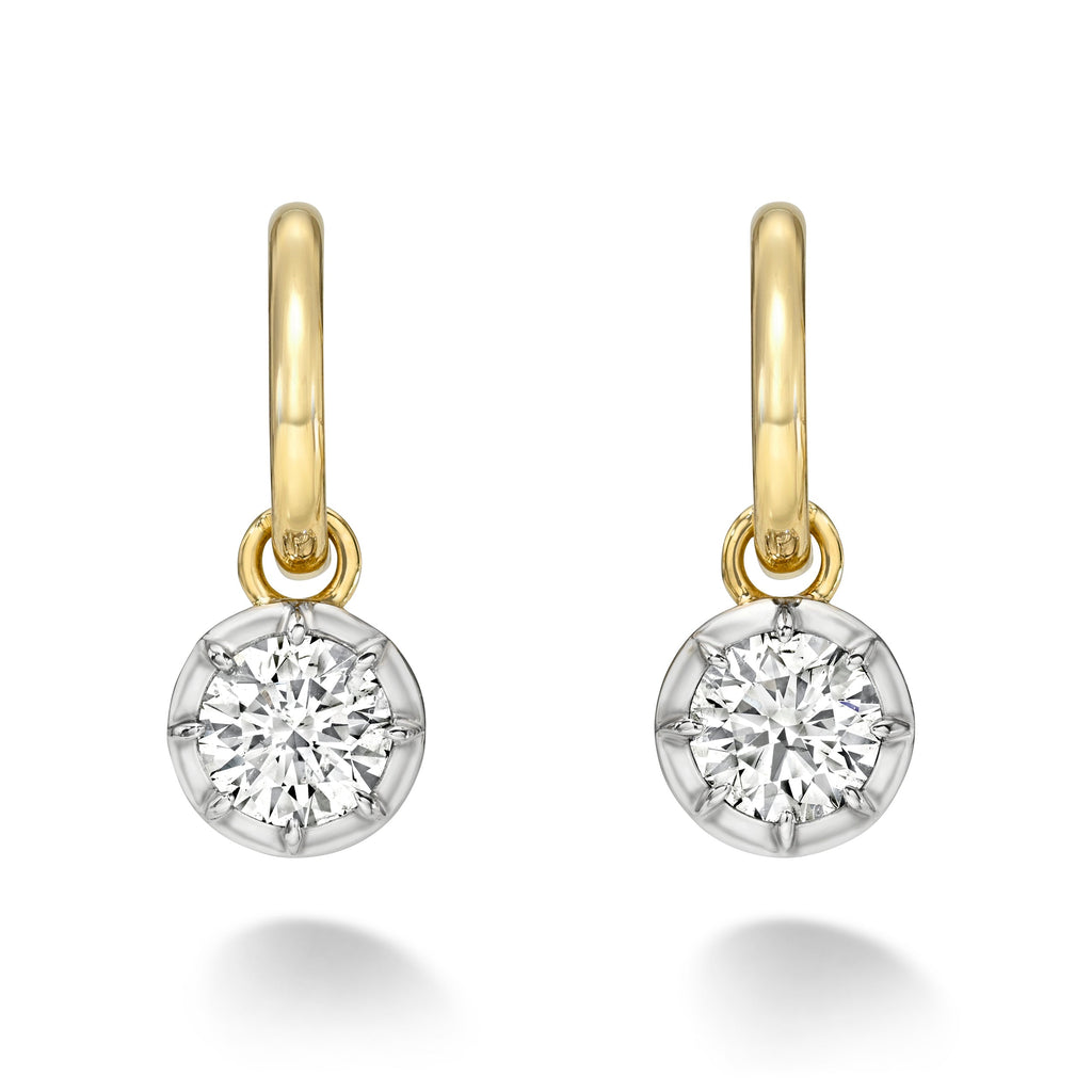 Gold Diamond Drop Earring