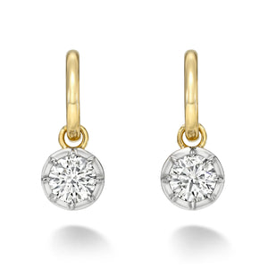 Gold Diamond Drop Earring