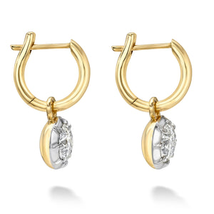 Gold Diamond Drop Earring