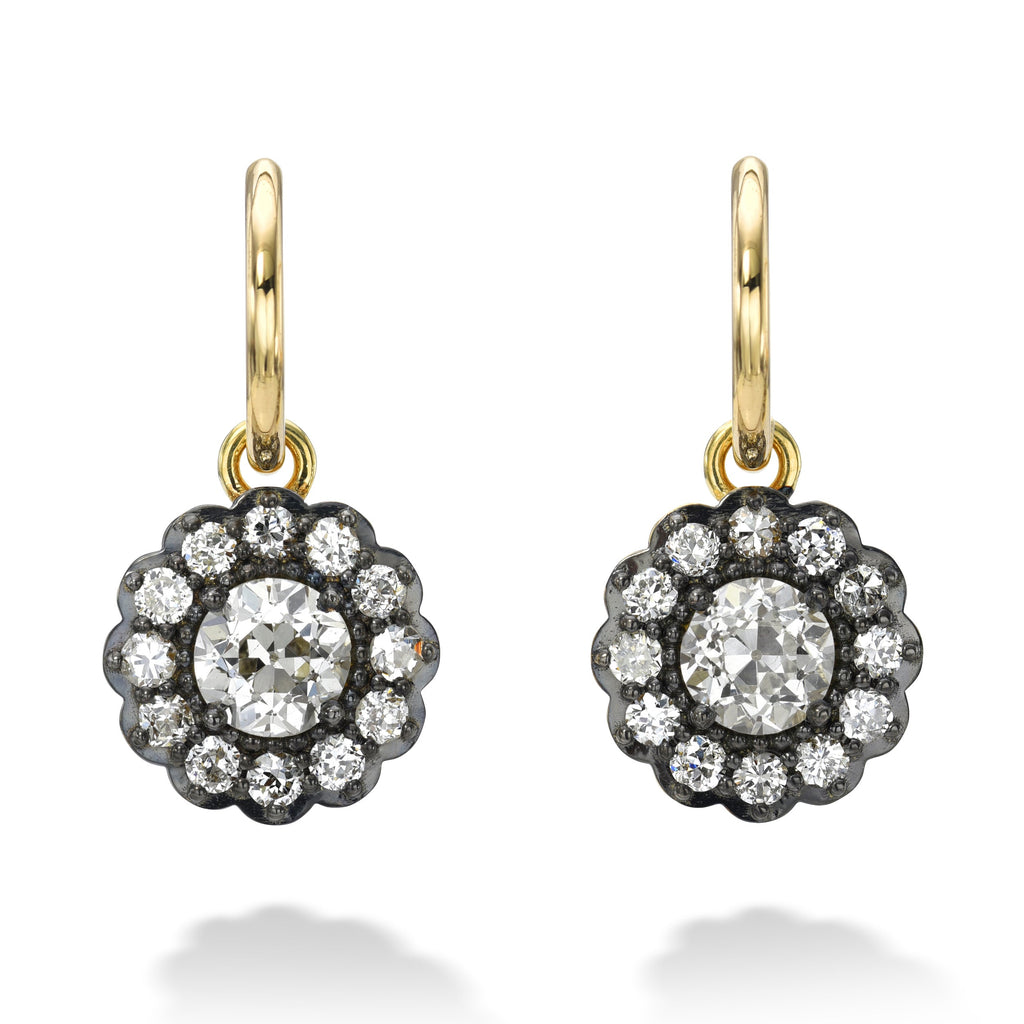 Old Euro Flower Earring