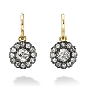 Old Euro Flower Earring