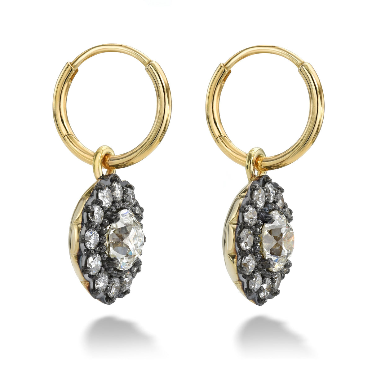 Old Euro Flower Earring