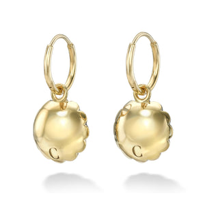 Old Euro Flower Earring