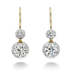 Old Euro Double Drop Earrings