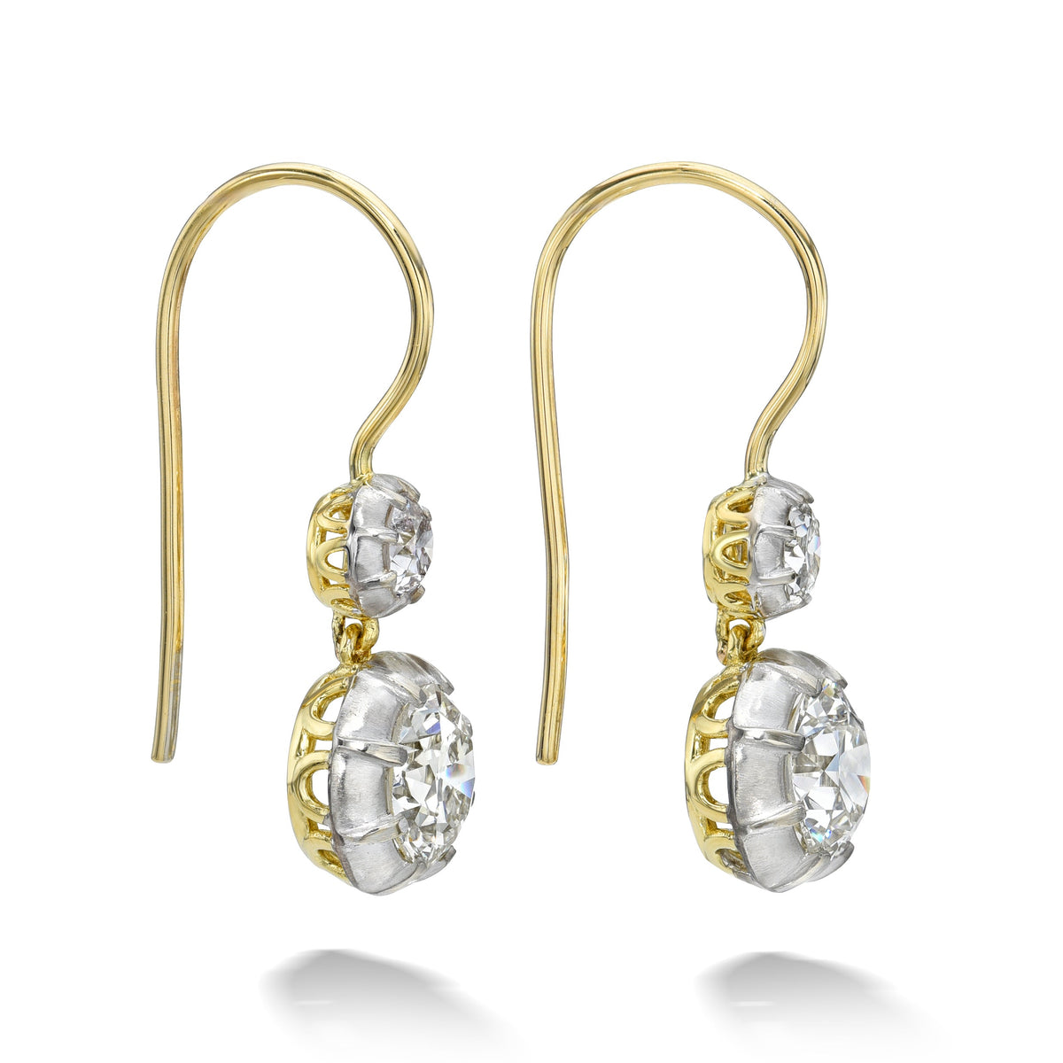 Old Euro Double Drop Earrings