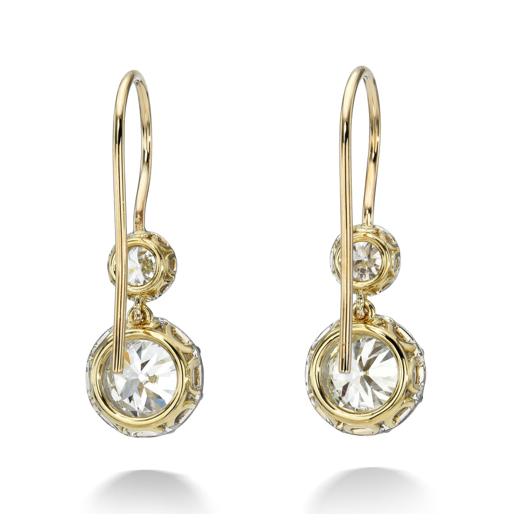 Old Euro Double Drop Earrings