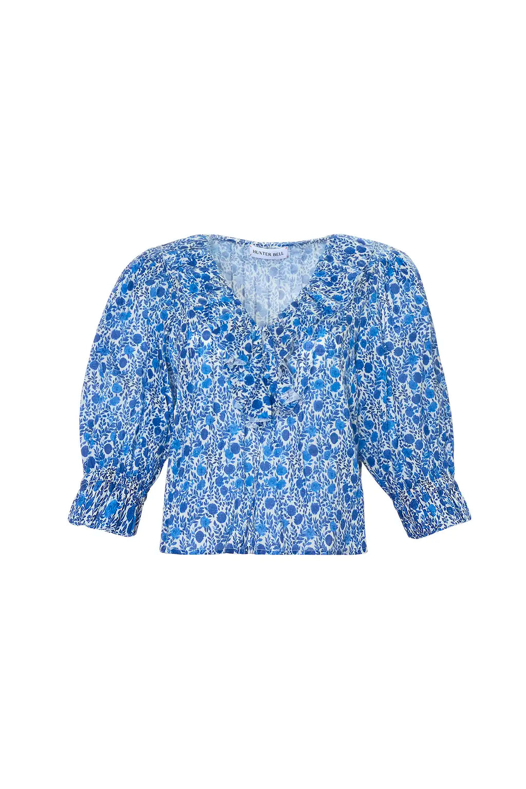 The Imogen Blouse in Bermuda Blooms. 