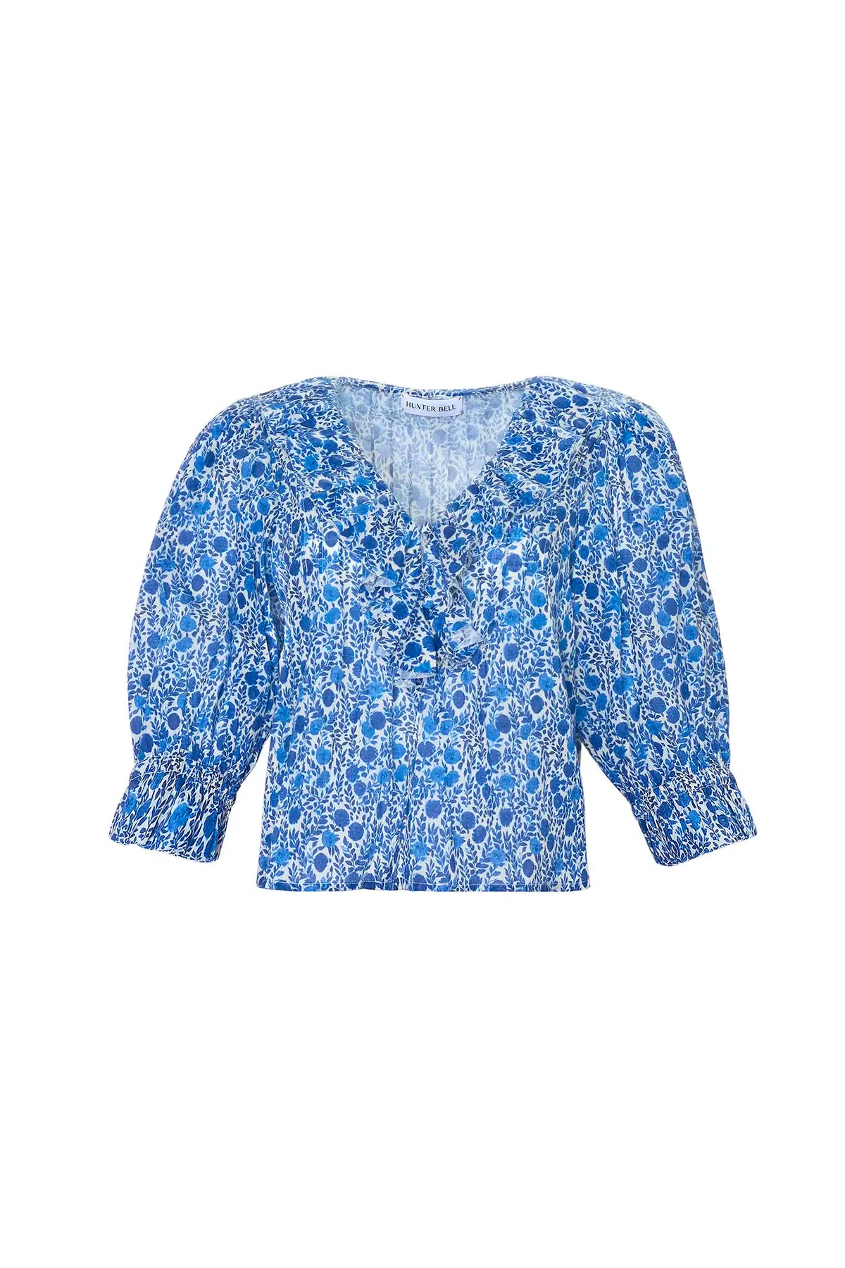 The Imogen Blouse in Bermuda Blooms. 